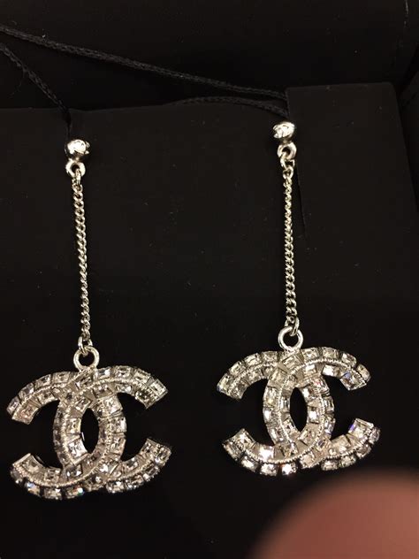 chanel earrings drop|Chanel drop earrings karren brady.